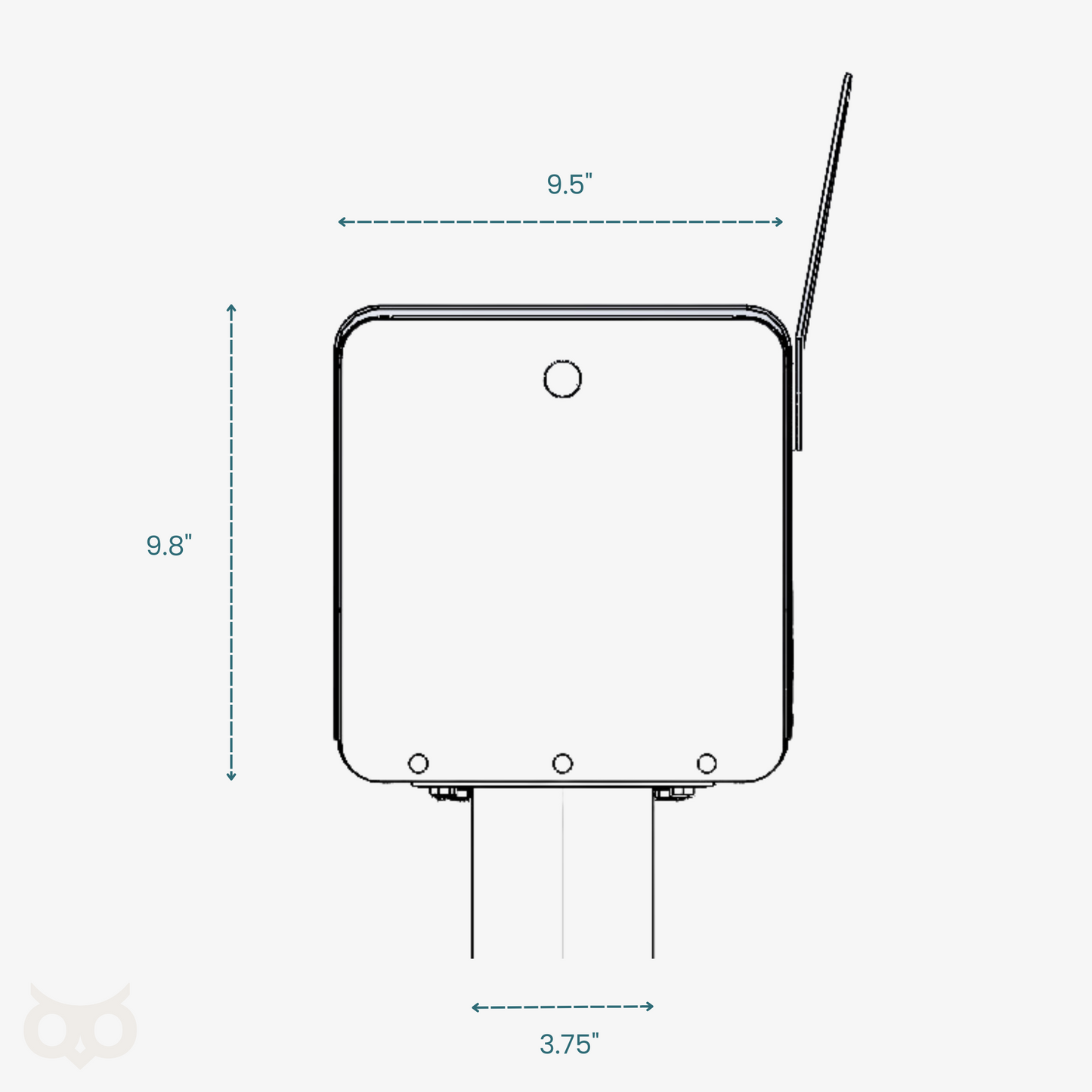 Wyzer Post Box - Textured Black