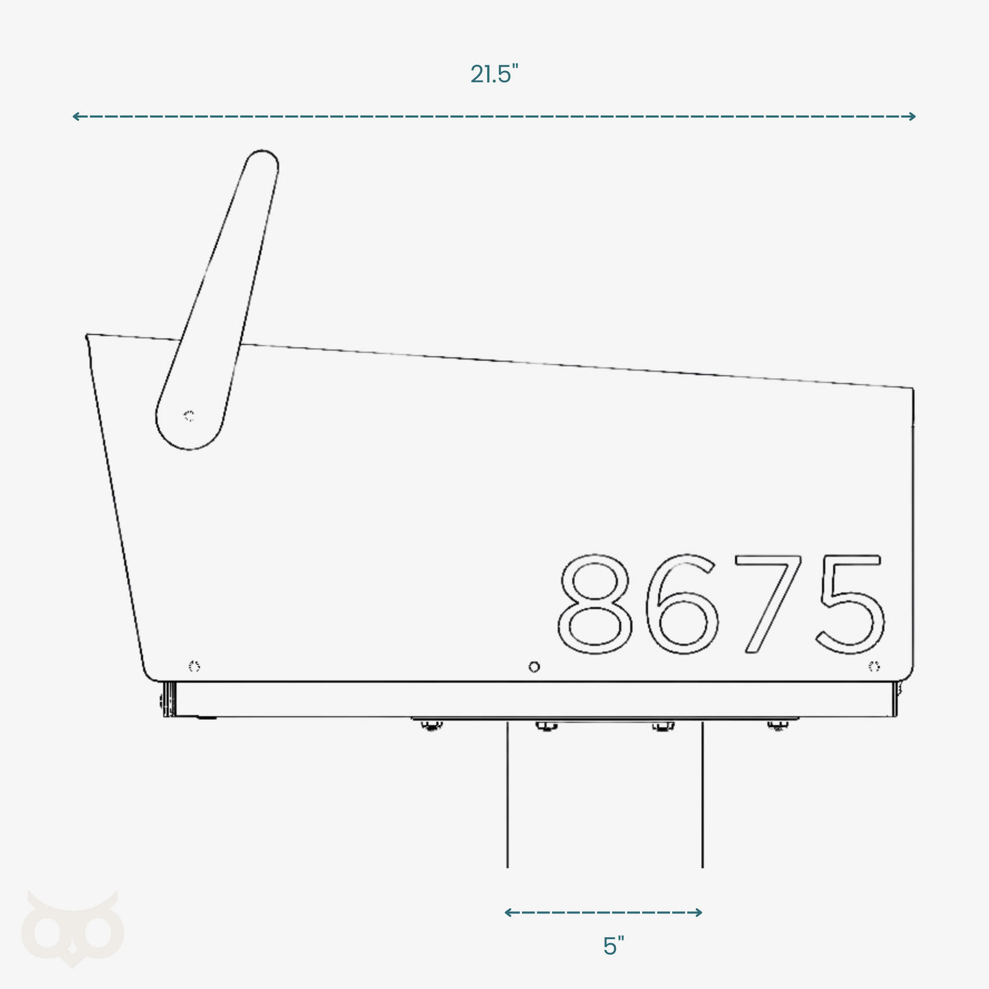 Wyzer Post Box - Sage Green
