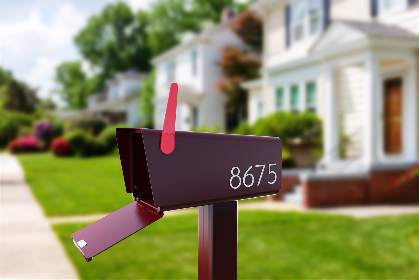 Wyzer Post Box - Wine Red